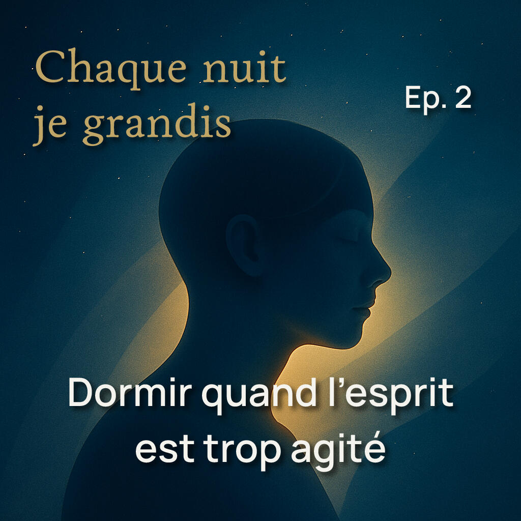 Épisode 2 — Dormir quand l'esprit est trop agité | Chaque nuit je grandis Miniature de la séance — “Dormir quand l'esprit est trop agité”